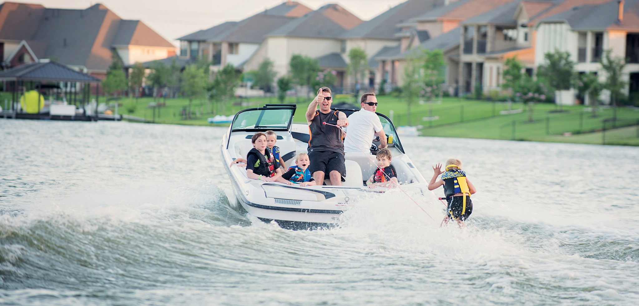Residents enjoying amenities — places to play