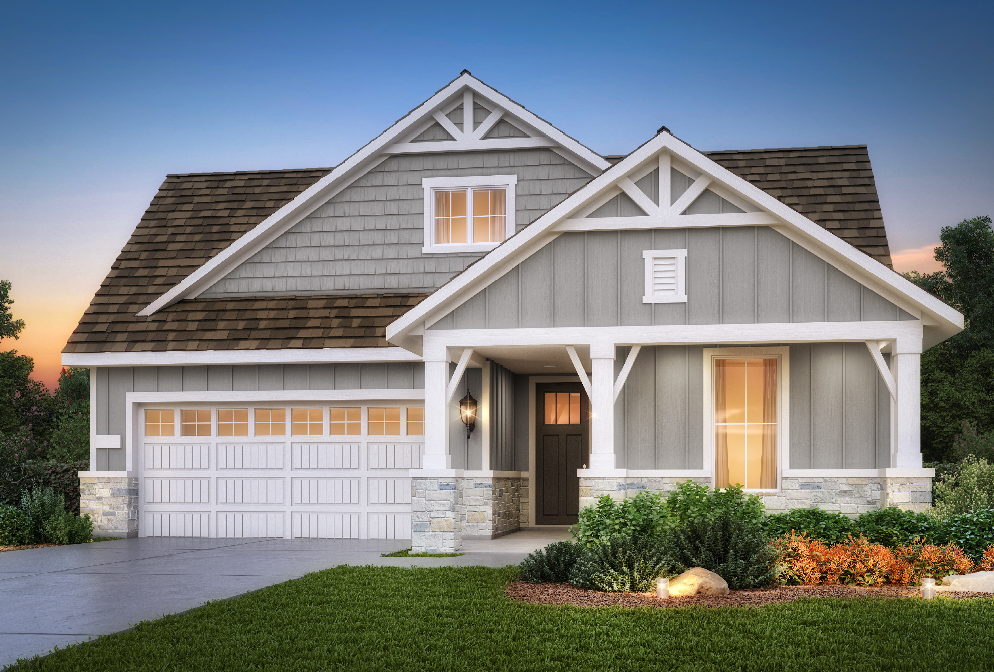 Beautiful residential home exterior